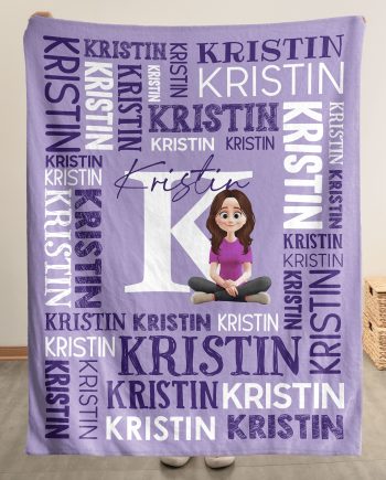 Custom Name Gift For Self Daughter Granddaughter - Personalized Blanket Big Size