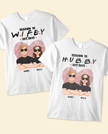 Hubby Wifey Season - Personalized Matching Couple Shirts