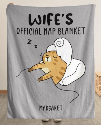 Official Nap Blanket Funny Gift For Wife Gift For Her - Personalized Blanket Big Size