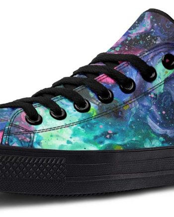 Galaxy Color Black Low-Top Sneakers - Sleek Casual Footwear
