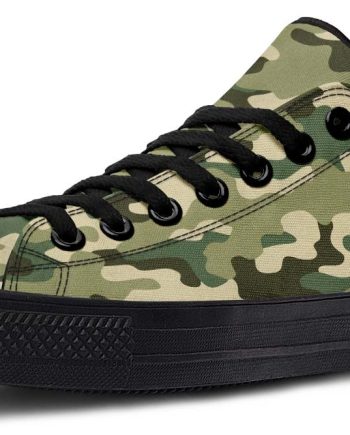 Soldier Camo Low-Top Sneakers | Rugged Tactical Streetwear Shoes